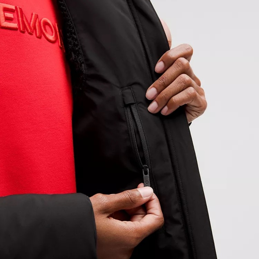 Lululemon StretchSeal™ Sleet Street 600-Down-Fill Long Jacket-black-NWT - Picture 8 of 10